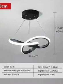 Lámpara colgante LED de brillo ajustable de 3 colores, diseño minimalista moderno, adecuada para sala de estar, isla de cocina, dormitorio, pasillo, comedor, balcón, escalera y decoración de bar de hotel de lujo