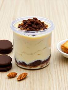 Reusable 23oz/700ml Leak-Proof Overnight Oats Containers - Clear Plastic Food Storage Jars With Blue Lids For Yogurt, Soup, Cereal, Milk & More - Ideal For Breakfast & Snacks, Back To School, School Supplies, School Supplies 1PC - Clear - View 7