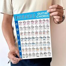 1/2 件吉他和弦海报、吉他和弦速查表、初学者吉他和弦精通海报：综合、速查表、结合视觉学习和乐理、初学者吉他和弦海报、五度循环对应图、乐理吉他和弦图、吉他备忘录、吉他配件