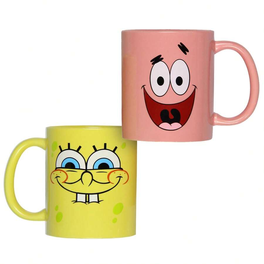SpongeBob SquarePants And Patrick Best Friends 2 Pack 11 Oz Ceramic Coffee Mug - 彩色 - 查看 1