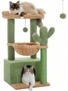Cat Trees & Condos - màu xanh lá - Xem 1