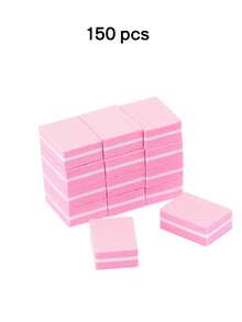 1/10/30/50/100/150/300/500片装迷你指甲抛光块，适用于亚克力指甲和天然指甲，100/180目指甲抛光块，散装指甲抛光块，专业美甲锉