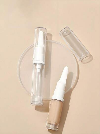 زجاجة مضخة فراغية للغسول 10مل/15مل، زجاجة سفر للأساس السائل، قابلة لإعادة الاستخدام، تصميم منقار البط، زجاجة بدون مضخة هواء محمولة، زجاجة ضغط منخفض، لاستخدام المنزلي واليومي، ملحقات ضروريات السفر، حاوية مع غطاء لولبي، تستخدم لتعبئة كريم العين، الغسول، المستحضرات السائلة، مناسبة للسفر بالطائرة.