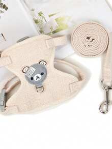 Cat Leash For Outdoor Walking, Cat Vest Style Chest Harness, Small Dog, Pet, Anti Running Dog Leash