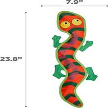 Outward Hound Fire Biterz Turtle Plush Firehose Material Interactive Dog Toy, Medium