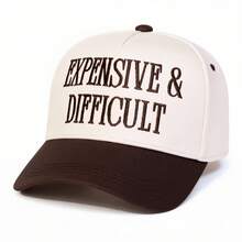 Women's Expensive & Difficult Trucker Hat Personalized Letter Embroidered Baseball Cap Street Fashion Casual Hat Spring And Autumn Travel Seaside Vacation,10 Suitable Scenes