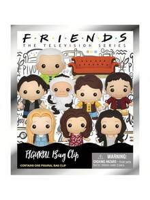 1 件 WB 官方授权 Friends Mystery 3D 盲袋钥匙扣钥匙圈随机一个 Rachel Monica 钥匙包配件一个包一个派对礼品钥匙扣汽车配件包饰背包学校卡通可爱哥特 Y2k 万圣节配件教师节圣诞节礼物创意包挂绳带身份证夹汽车配件包饰 - 彩色 - 查看 2