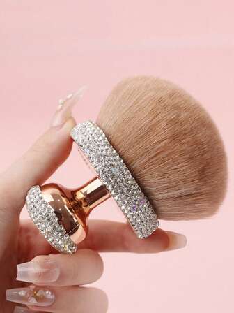 多功能化妆套装，奢华钻石彩绘，闪亮外观，包含粉底刷、腮红刷、散粉刷、定妆刷、大号腮红刷、美甲刷、高光刷、散粉刷、指甲清洁刷，小巧便携，适用于液体和粉状产品，指甲清洁刷，美甲沙龙必备，创意化妆礼品，适合送给朋友的生日礼物、母亲节礼物、粉底刷、遮瑕刷、腮红刷、修容刷、腮红刷、古铜粉刷、散粉刷、粉底刷、腮红刷