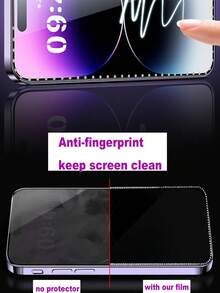 1pc Black Shiny Rhinestone Framed Tempered Glass Screen Protector, Explosion-Proof Easy To Apply, Compatible With IPhone 16/16 Plus/16 Pro/16 Pro Max/15/15 Pro/15 Plus/15 Pro Max/14/13/12/11, Birthday/Gift For Family & Friends, Tempered Glass Material, Phone Screen Protector, Phone Accessories, Waterproof, Shockproof, Anti-Fall, Scratch-Resistant, Anti-Fingerprint, Full Coverage