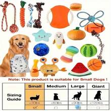 10pcs Indestructible Dog Chew Toys Set, Plush + Rope + TPR + Silicone Materials, Teeth Cleaning Chew Toys For Small Dogs, No Battery Required (Random Assortment) - Multicolor - View 7