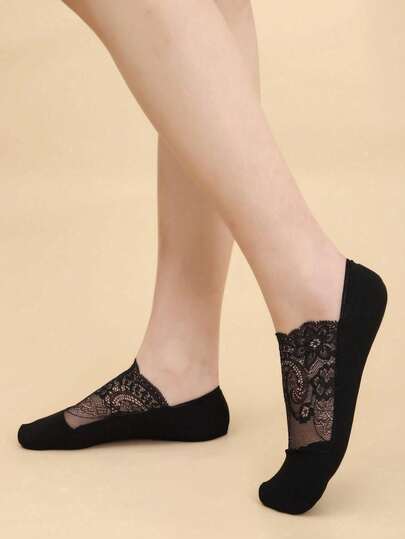 10双装女士深趾隐形袜，薄款防滑船袜，适合圣诞节及所有季节（2/6/10双装）