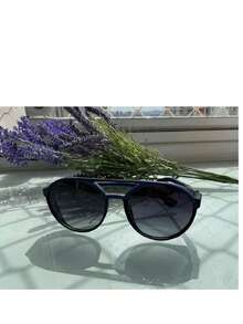 LL Otica Sunglasses Retro Driving Sunglasses Cross-Border Round Frame - màu đen - Xem 2