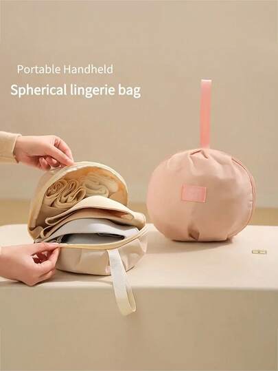 1/2 piezas Bolsa de almacenamiento ligera y suave para ropa interior y sujetadores con múltiples compartimentos, material de poliéster duradero con diseño de múltiples compartimentos, bolsa de organización de ropa portátil para viajes y el hogar, cremallera elegante, es un buen ayudante para el hogar y los viajes, y también un gran regalo