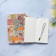 1个A5/A6拼接花卉系列笔记本封面，计划本保护套，日记本保护套，办公文具用品 - 單件 - 查看 8