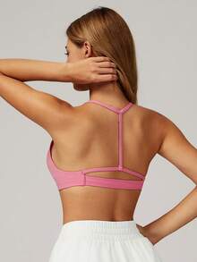 MASKERT Women's Sports Square-Neck Spliced Underwear Sports Vest, Yoga Clothing Sports Vest, High-Elasticity Sports Vest For Home And Commuting, Skin-Friendly And Comfortable