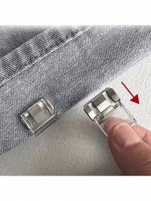 1/4/12个装,带隐形固定夹,可缩短裤腿长度,防止裤脚拖地,无缝隐藏式裤腿扣,防止裤腿拖地,适用于牛仔裤和休闲裤,防水,便携 - 彩色 - 查看 5