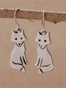 1 对复古波西米亚拉布拉多猎犬狗耳环，适合女性/狗爱好者作为日常珠宝礼物