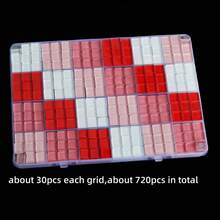 720PCS/Box Vibrant Glass Mosaic Tiles - Premium Square Craft Decorative Pieces For Creative Art, Painting, Handmade Jewelry, And DIY Projects - Multicolor - View 21