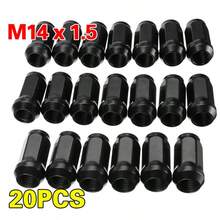 Alloy Wheel Nuts Black Long - Black - View 5