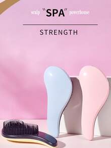 1pc New Curling Brush, 2025 Latest Wild Boar Fleece Styling Brush, Curling Brush, Suitable For All Styles And Women Curling Boys Valentine's Day Heart Shaped Women's Valentine's Day T-Shirt Valentine's Day Heart Shaped Decorative Knitwear