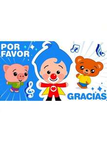 Cartoon Plim Party Decoration  Cute Pig Rainbow Custom Vinyl Background Banner Photo Studio Props - 白色2 - 查看 2