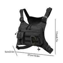 Tactical Sports Chest Bag Pouch Large Capacity Multifunctional Vest Backpack Adjustable Strap Chest Pack Rig For Outdoor Running - Green - View 7