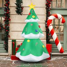 6.9 FT Lighted Christmas Inflatable Decoration, Inflatable Christmas Tree, Blow Up Yard Decorations With Built-In LED Lights For Holiday Party Front Yard Lawn Garden Decor