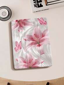 Étui de protection pour iPad avec motif floral de lys léopard, compatible avec iPad Air 4/5 (10,9 pouces), iPad 7/8/9 (10,2 pouces), avec fente intégrée pour crayon, compatible avec Samsung Tab S6 (10,4 pouces), Tab A7 Lite (8,7 pouces), étui de protection dans le style Ins, cadeau idéal pour la rentrée, la Saint-Valentin, le Nouvel An - Multicolore - Voir 9