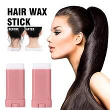 2pcs Hair Styling Wax For Smooth And Well-Groomed Hair, Preventing Frizz, Suitable For All Hair Types - Hồng - Xem 8
