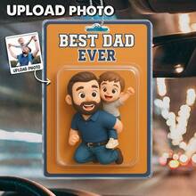 Custom 2D Action Figure Toy Box Style Art Gift Personalized Car Ornament Gift For Best Friends, Boy, Girl, Her, Him