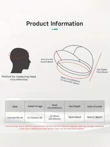 1 Stück leichte Radmütze - verstellbare Größe mit feuchtigkeitsableitender Technologie, leuchtende Farben, minimalistisches Design, atmungsaktive und schnell trocknende Radmütze für Renn- und Mountainbikes, geeignet für Outdoor-Sport, Laufen, Angeln, Radfahren und mehr