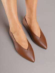 Classic Vices Ballerinas With Leather Insole - Camel - View 4