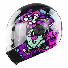 Casco Para Moto Infantil Rosa Certif. Dot - Fucsia - Ver 6