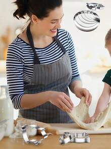 1 pièce/5 pièces Moule à pain mexicain, moule à biscuits, moule à biscuits créatif, emporte-pièce à biscuits en forme de cochon, moule à concha, moules pour pain concha, moules à découper le pain, moules à découper les fruits et légumes, produits de boulangerie, ustensiles de cuisson