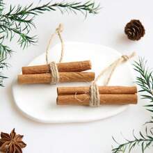 2pcs Christmas Dried Fruit Pendants Dried Flowers Pine Cones Orange Slices Cinnamon Rolls Shooting Props Christmas Pendant Decoration - Multicolor - View 15