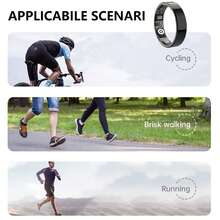 男女智能环健身追踪器 - 防水健康环，用于睡眠追踪，手势滑动视频，内置运动手势功能，心脏和血氧监测器，家庭护理健身环，步数和燃烧卡路里计数，可切换视频，佩戴舒适（15 / 20mAh 可充电电池） - ET-多色 - 查看 4