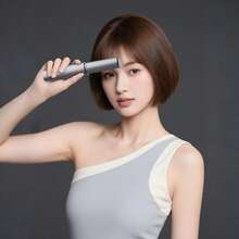 1 pieza Nuevo alisador de cabello inalámbrico portátil, clip para rizar y alisar, 3 niveles de temperatura ajustables, herramienta de peinado antifrizz y suave, carga USB, regalo de cumpleaños/Navidad/Halloween