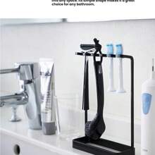 1pc No Drill Electric Toothbrush Holder, Bathroom Wall Mount Toothbrush Organizer, Minimalist Vanity Storage