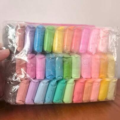 Set de 12/24/36 colores de arcilla mágica súper ligera que se seca al aire con herramientas, regalo ideal para niños (arcilla + herramientas, colores aleatorios), arcilla que se seca al aire, arcilla polimérica, slime