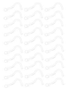 30 件透明圆形鼻钉，直鼻和 L 形鼻饰，适合女性日常佩戴 - 30件組合 - 查看 16