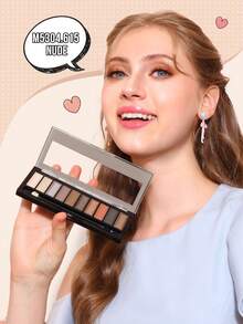 MISSLYN Essential Eyeshadow Palette, Nude Tones, Matte And Shimmer Dual-Finish, High Pigmentation, Long-Lasting, Fine Powder Texture, Natural Colors, Smooth Formula, Makeup Brand, Face Cosmetics, Suitable For Women And Girls, Winter Essential, Y2K Style, Fashion Versatile, Birthday Gift, Valentine's Day Gift, Party Essential, New Year Gift, Best Colors, Cruelty-Free And Vegan - #615 - Xem 2