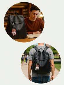 Fashion Large Capacity Women's PU Anti-Theft Women's Bag Shoulder  Bag Backpack Women - 黑色 - 查看 7