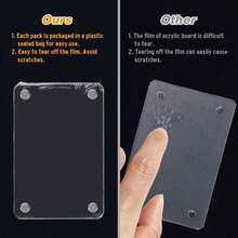 15 Pack- Acrylic Fridge Magnetic Frame, Acrylic Photo Picture Frames,Double Sided Photo Refrigerator Magnet Picture Frame ,Clear Picture Display Frame,2.36 X 3.54 Inch Recommend - 6 件裝 - 查看 6