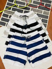 KIT 3 Bermuda Shorts Tactel Men With 3 Pockets Beachwear | Immediate Direct From The Factory - màu đen - Xem 2