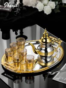 shoxil 1 件大容量 0.8L 摩洛哥茶壶、阿拉伯咖啡壶、土耳其咖啡壶、不锈钢摩洛哥薄荷茶壶，适合家庭/咖啡厅/旅行 - 茶壺 - 查看 4