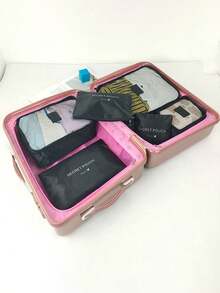 6-1pc Travel Storage Bag Waterproof And Moisture-Proof Clothing Sorting Bag Large Capacity Travel Storage Bag Classified Storage Of 6 Pieces Set It Is A Great Helper For Home And Travel And You Can Leave Anytime You Want So You Don't Have To Worry About Traveling Travel Essentials Holiday Essentials