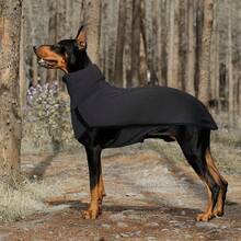 1pc Pet Hoodie, New Pet Clothes, Solid Color Patchwork Pet Dog Clothes, Warm High Collar Dog Apparel - Multicolor - View 7