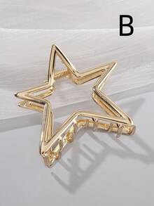 1 Stück süßer und stilvoller fünfzackiger Stern Haarclip, geeignet für Frauen mit dünnem Haar, sternförmiger Haarclip, kann für Hochsteckfrisuren verwendet werden, Haarklammer Haaraccessoire, Y2K Stil Haarclip, Haarclip, Haaraccessoire, Haarklammer, Schüler-Essentials, Herbstmode Haarklammer, Herbst Haarclip, elegantes Winter Haaraccessoire, geeignet für Damen Urlaubsoutfits. - Verschiedenfarbig - Übersicht 5