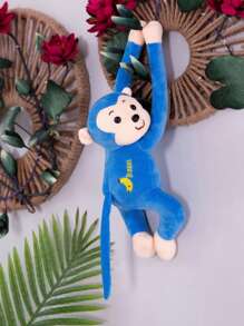 قطعة واحدة دمية قرد قطيفة مخصصة جميلة، دمية قرد متعددة الوظائف، دمية قرد طويلة الذراع ناعمة ممتلئة، وسادة على شكل قرد، ديكور ستائر، هدية عيد ميلاد، خيارات الألوان: الوردي، الأصفر، الأزرق، الأحمر، البني