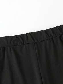 2pcs Set Teen Girls Sweet Cherry Print Sweatshirt Set, Soft & Comfortable, Spring & Autumn Daily Casual Wear - Apricot - View 4